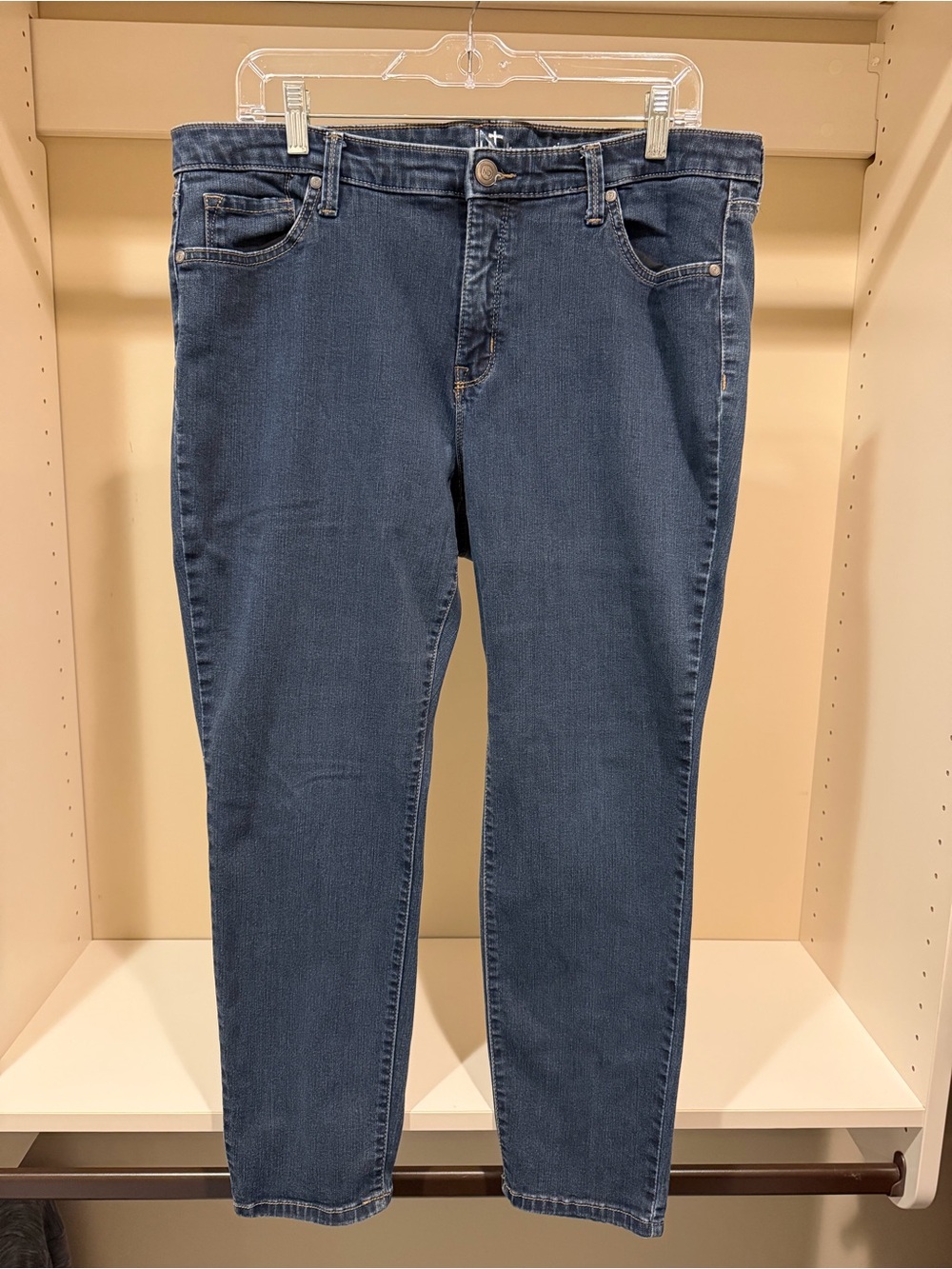Women's Dark Blue Stretch Skinny Jeans. Size-16WS